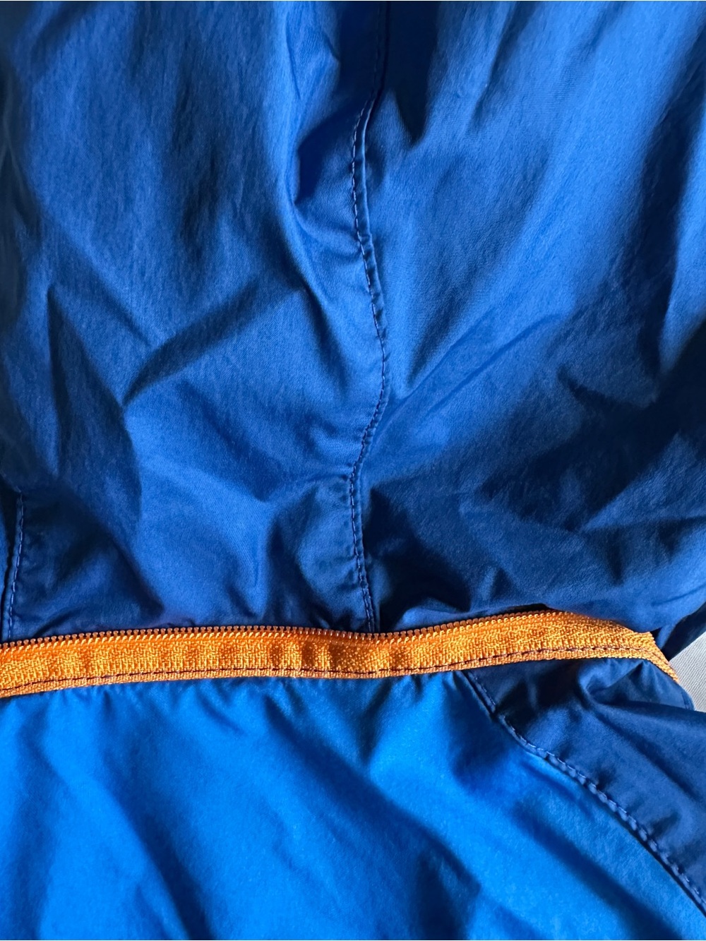 Patagonia blue jacket light wear jacket removable hood vguc 12/18 - Picture 10 of 13